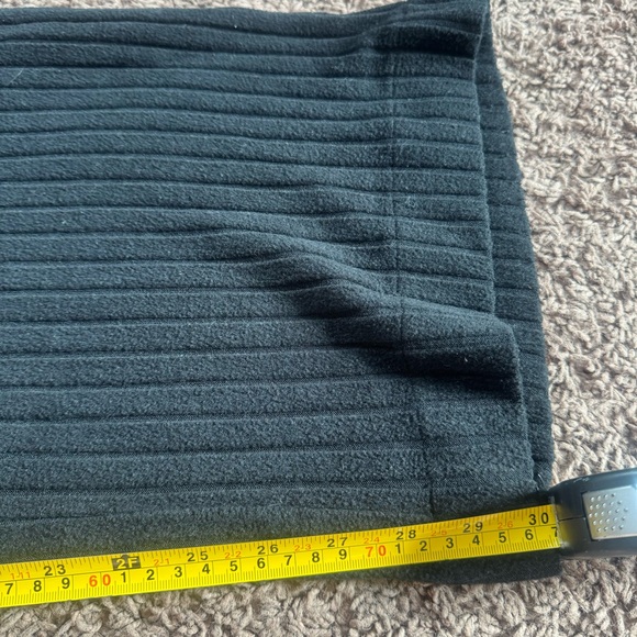 GAP Body Ribbed Wide Leg Pull On Pants Size XL 30 Inseam Mid Rise Pockets Black - Picture 11 of 11